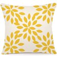 thumbnail image 5 of Juego de 4 fundas de almohada de 18 x 18 pulgadas, funda de almohada decorativa de tela de lino para exteriores para sofá, cama, coche, 45 x 45 cm (amarillo, 18 x 18, juego de 4), 5 of 5