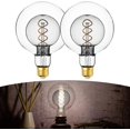 thumbnail image 6 of Jaspertronics Oversized G125 Globe LED Edison Bulb 2700K Soft White Dimmable 7W 40W Eqv E26 Base Smoke Glass CRI90 for Indoor Fixture 1 Unit per pack, 6 of 6
