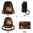 thumbnail image 5 of CHAQLIN Candle Ghost Art Crossbody Bag for Hiking Travel, Card Slots Sling Bag Polyester Lightweight Small Crossbody Wallet, 5 of 8