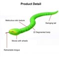 thumbnail image 2 of Realista Control remoto Rc Serpiente Juguete Simulación de movimiento rápido Serpiente de cascabel falsa Juguete robótico Batería Serpiente-huevo Controlador Usb Serpiente recargable Feliz Sencillez, 2 of 5