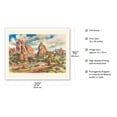 thumbnail image 2 of Garden of the Gods - Colorado Springs Colorado - Vintage Travel Poster by Joseph Fehér c.1949 - Fine Art Matte Paper Print (Unframed) 16x20in, 2 of 4