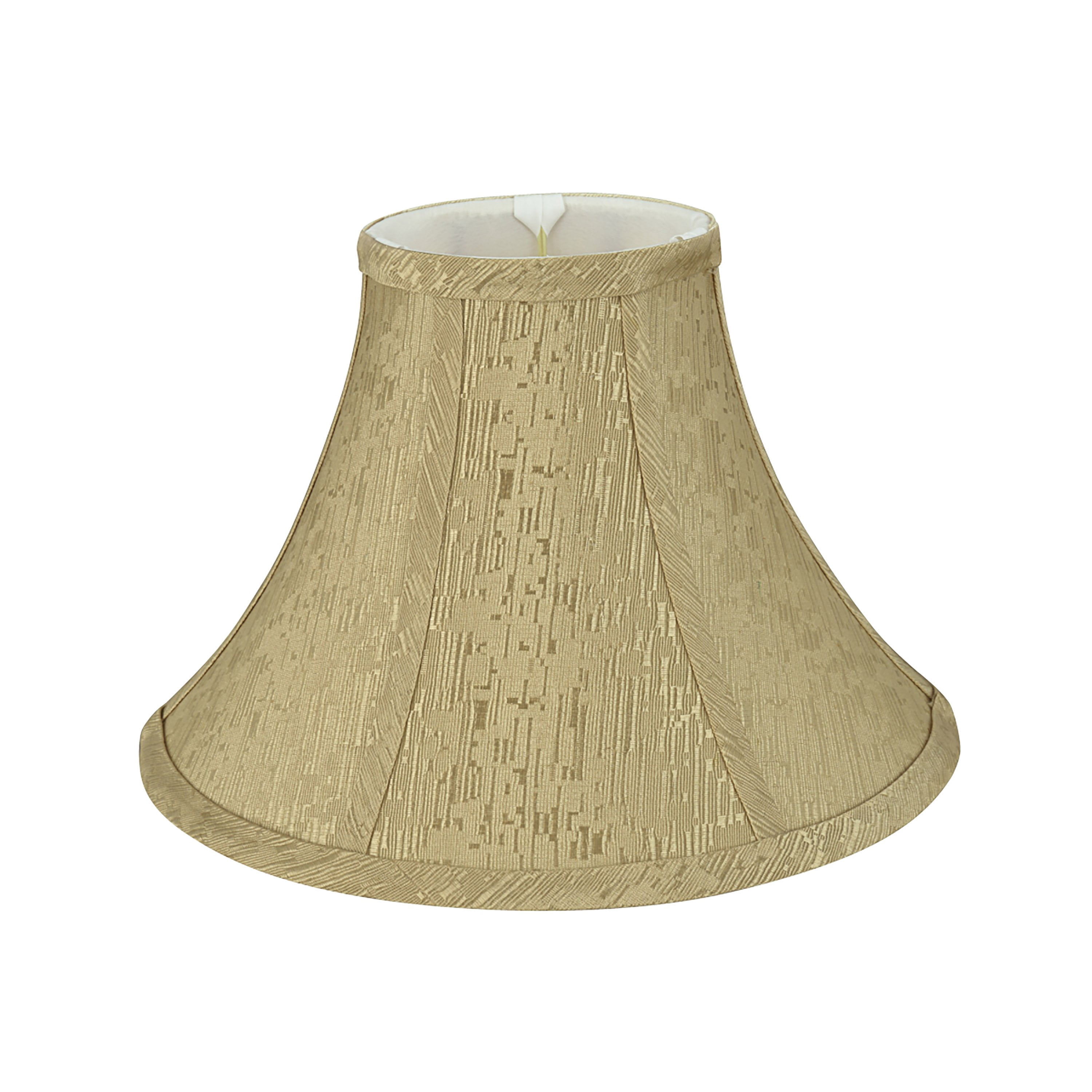 Aspen Creative 58028 Transitional Bell Shape UNO Construction Lamp Shade in Light Gold, 10" Wide (4" x 10" x 7")
