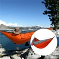 thumbnail image 4 of Almencla Double Hammock Travel Camping Chair Swing Beach Bed Rope Straps Outdoor Orange, 4 of 8