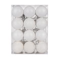 thumbnail image 2 of Neinkie 24 Pcs/Set 4cm Christmas Tree Ornament with Rope Christmas Tree Decoration Shiny Reflective Classic Xmas Balls for Shopping Mall, 2 of 9