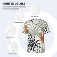 thumbnail image 5 of Fotbe Tropical Leaves Baseball Jersey Shirt for Men and Women, Casual Short Sleeves Button Down T-Shirt-XX-Large, 5 of 9