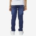 thumbnail image 4 of Knit N Knot Faded Indigo, Stretchable, Slim Fit Jeans with Adjustable Waist for Boys, 7-8 Years, 4 of 7