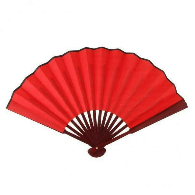 Xuanheng 3X Bamboo nese Kung Fu Tai DIY Hand Folding Fan Performance Dance Red