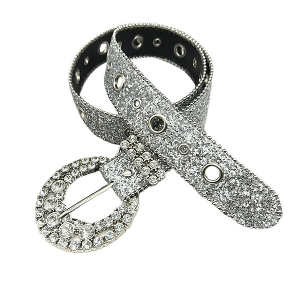 lanema Bright Shiny Female Jeans Skirt Waist Chain Belt Fashion Full for Rhinestone Bel