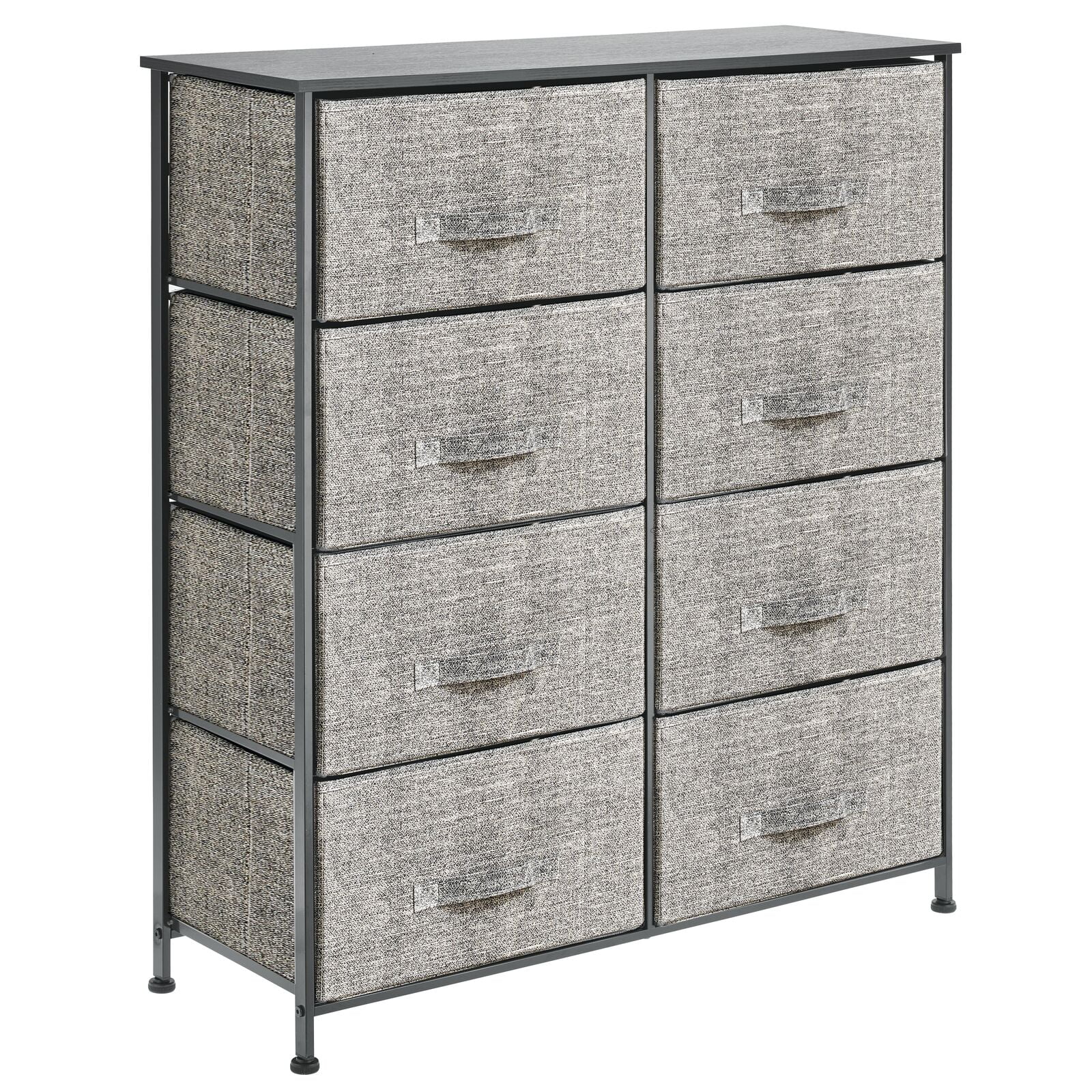 Buy mDesign Storage Dresser Furniture Unit Tall Standing Organizer for Bedroom, Office, Living