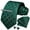 Green, variant on Mens Plaid Tie Set Classic Woven Necktie with Pocket Square Cufflinks & Tie Clip Wedding
