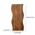 thumbnail image 3 of Hometravel Wooden Wavy Edge Serving Tray, Japanese Style Desktop Organizer Tray, Natural Finish Decorative Tray for Storage, Display, Dining, Home Decor, 3 of 7