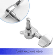 thumbnail image 4 of 60 Pieces Silver Acoustic Guitar Machine Heads Knobs Guitar String Tuning Peg Tuner(30 for Left + 30 for Right), 4 of 8