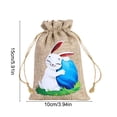 thumbnail image 2 of RKSTN Polyester basket Easter-themed Gift Bags And Featuring Rabbits And Easter Egg Patterns On A Burlaps-like Fabric And Perfects For Holiday Parties And Decorations room decor, 2 of 5