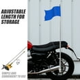 thumbnail image 2 of Motorcycle Flagpole Telescopic Stand Bike Cycling Handlebar Mounting Bracket, 2 of 6