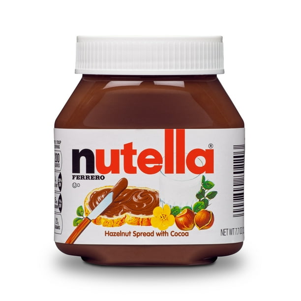 Nutella Creamy Chocolate Hazelnut Spread with Cocoa, 7.7 ounce ...