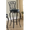 thumbnail image 2 of Adamsville Upholstered Swivel Bar Stool Black, 2 of 3