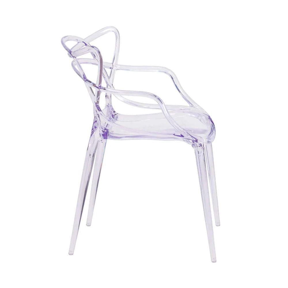 Chaise de salle à manger en plastique Heavenly Collection Lot de 2