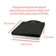 thumbnail image 4 of McKesson Gel/Foam Wheelchair Seat Cushion, 16" W x 16" D x 3" H, 275-lb Weight Capacity, 4 Ct, 4 of 7