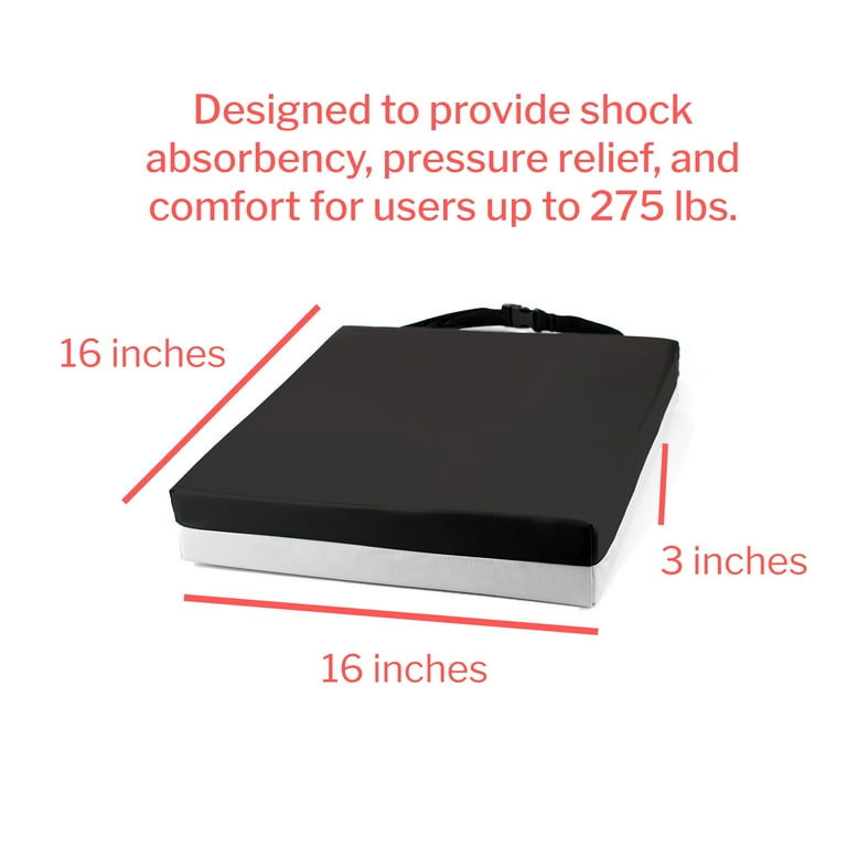 Seat Cushion McKesson 16 W X 16 D X 3 H Inch Foam / Gel Seat Cushion McKesson 16 W X 16 D X 3 H Inch Foam / Gel