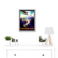 thumbnail image 2 of Travel Tourism Transport Canada Air Sea Plane Forest Mountain River Artwork Framed Wall Art Print A4, 2 of 4