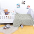 thumbnail image 5 of Ultra Soft Microfiber Toddler Comforter - Down Alternative Lightweight Crib Quilted Blanket, 39" x 47", Light Gray, Ntbay, 5 of 5