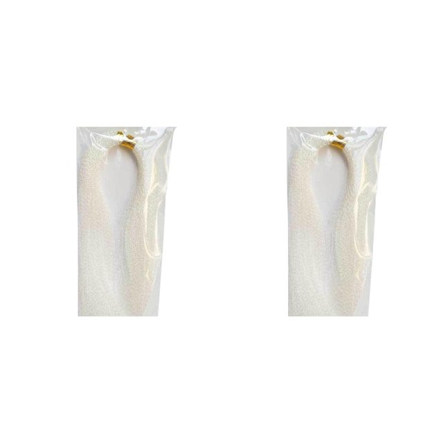 Greeniant 4 bolsas de hilo de pesca portátil desmontable profesional luminoso reemplazo de agua dulce DIY señuelo de pescado suministros de Blanco 2piezas