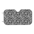 thumbnail image 7 of Picia Snake Curved Windshield Sunshade Accordion Folding Style Auto Shade for Car Truck SUV Van Blocks UV Ray Sun Visor Protector -Small, 7 of 7