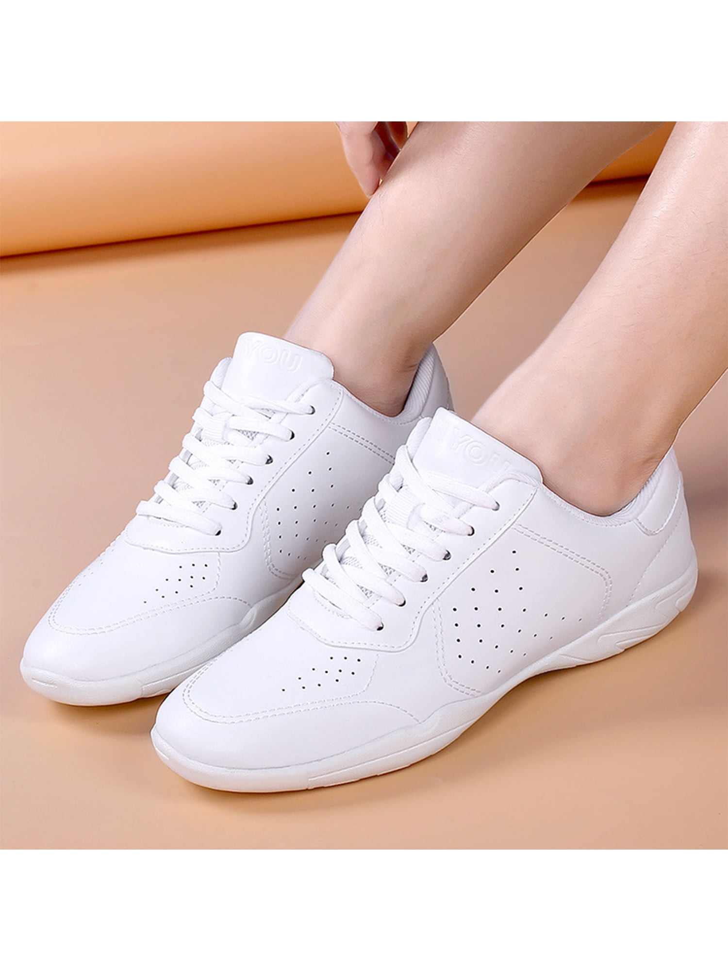 Lacyhop Kids Dancing Lightweight Low Top Cheerleading Shoe Women Gym