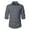 Gray, variant on Aueoeo Tee Shirts Mens, Men's Long Sleeve Button Down Shirt Casual Turn-Down Collar Regular-Fit Cotton Dress Shirts Blouse