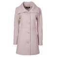 thumbnail image 4 of Sportoli Womens Mid-Length Single Breasted Wool Look Dress Coat with Pockets - Light Pink (X-Large), 4 of 7