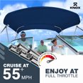 thumbnail image 2 of Knox B32-T32G 67-72 in. Bass Boat 3 Bow Bimini Tops for Boats, Navy Blue, 2 of 7