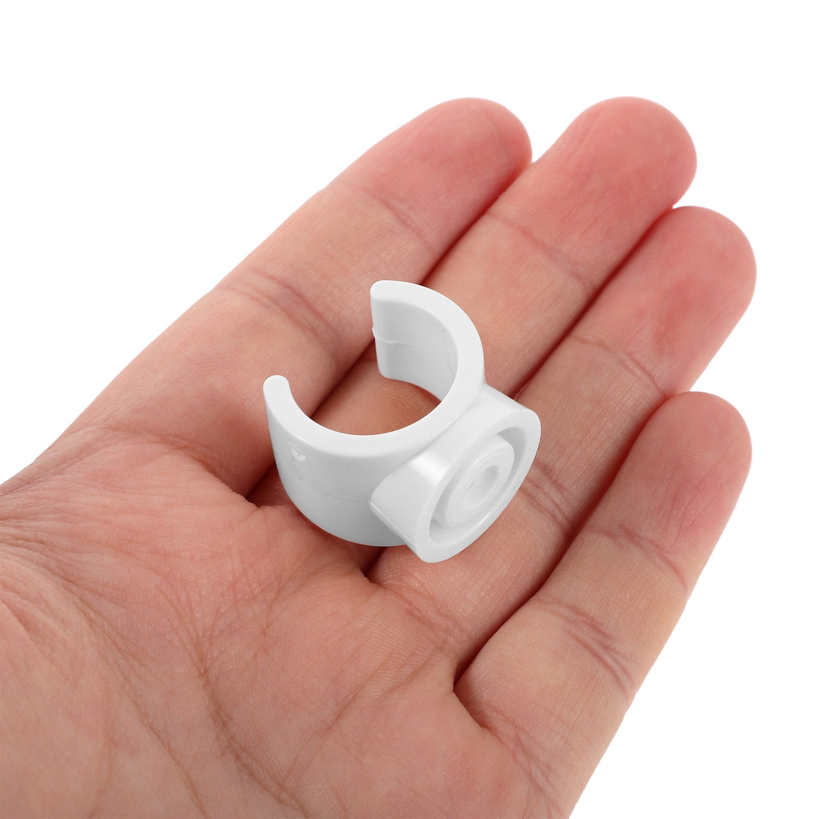 Raindrops 100 Pcs White U-Shaped PVC Pipe Clamps Heavy Duty Plastic Supports for Water Pipes & Electrical Conduit Fastening