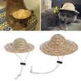 thumbnail image 2 of XISAOK Fashion for Cat Dog Hat Costume Accessories Cute Straw Cap for Puppy Kitten S/L, 2 of 13
