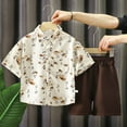 thumbnail image 3 of Gerichy Boys Summer Outfits Toddler Boys Short Sleeve Heart Prints T Shirt Tops Shorts Child Kids Gentleman Outfits, 3 of 3