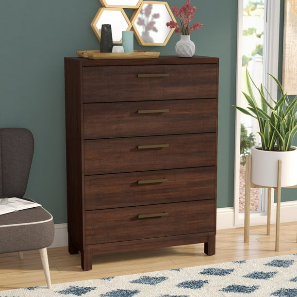 5 Drawer Chest Overall 48 25 H X, Shumake 2 Drawer Combo Dresser With Mirror