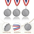 thumbnail image 3 of Uxcell Award Medal, Prize Medal Winner Award with Neck Ribbon for Competitions Silver, 3 of 7