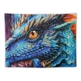thumbnail image 5 of Orinice Dragon Blue Head Orange Eyes Tapestry Wall Hanging Unique Style for Home Wall Decor Art Living Room Bedroom Dorm Farmhouse Apartment 40x30inch, 5 of 6