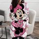 thumbnail image 1 of 2022 Autumn Women's Pocket Top Tee Shirt Elegant Loose Size Long Sleeve Daily Round Neck Disney Mickey Mouse Print PulloverM Gao Jinjia LED, 1 of 2