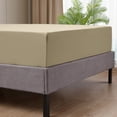 thumbnail image 5 of IR Imperial Rooms 2 Pack Fitted Sheet Hotel Deep Pocket Soft Sheet Queen Beige, 5 of 9