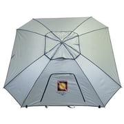RIO Beach Total Sun Block ExtremeShade 8 ft. Beach Umbrella, Silver