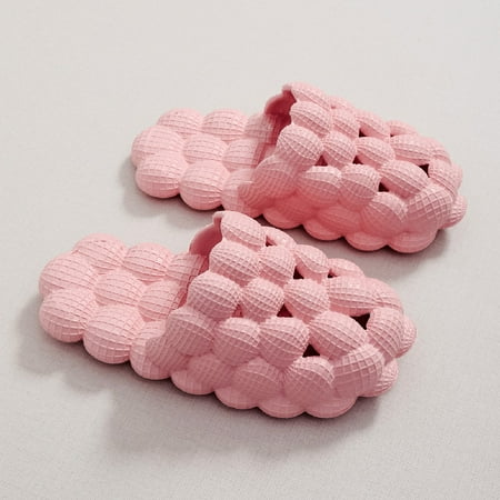 

Kids Massage Bubble Slides Cushioned Funny Non-slip Spa Slippers For Boys And Girls Golf Ball Slides Pressure Relief Clogs Reflexology House Shoes For Shower Bedroom