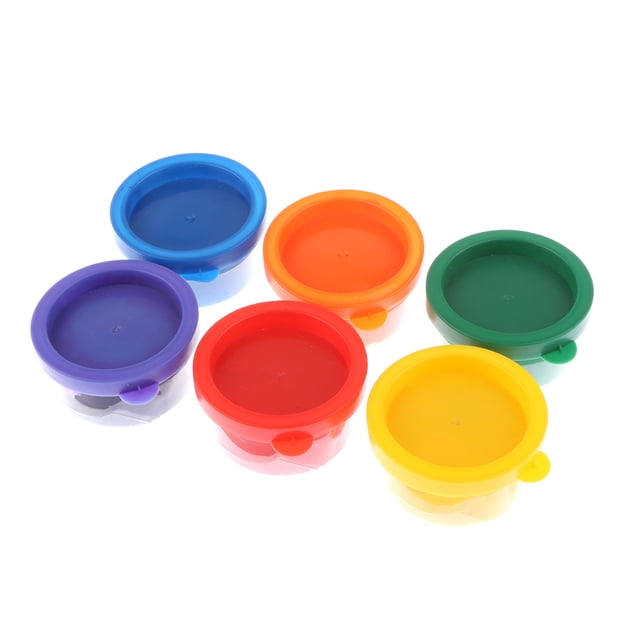 6 Unids Juguete Pintura de Dedos de Mano de Plástico Multicolor DIY Juego de Diversión para Sunnimix Juguete de la pintura del dedo de DIY del niño