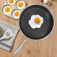 thumbnail image 3 of Nonstick Honeycomb Frying Pan Stainless Steel for Cooking with Even Heat Distribution and Easy Cleanup Silver, 3 of 9