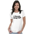 thumbnail image 4 of I Dream About Naps Lazy Day Womens Slim Fit Graphic Tee Brisco Brands M, 4 of 5