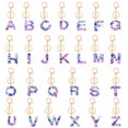 thumbnail image 2 of Letter Keychain,Resin Keychain,Pendant English Alphabet Design Flower Keychains,A-Z Keychain for Women Girl Birthday Gifts, 2 of 5