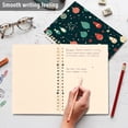 thumbnail image 5 of Christmas Decorations Green Ring Binder Notebook Journey Note Diary College Ruled Spiral Notebook Study Loose Leaf Paper A5 60 Pages, 5 of 8