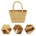 thumbnail image 4 of TUIBELYN Woven Handbag Natural Straw Woven Purse Grocery Shopping Bag Tote Bag with Handle, 4 of 8