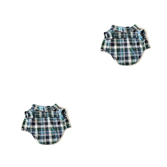 Camisa para perros Methold multicolor Azul verde L 2piezas