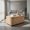Natural, variant on Canddidliike Wabi-Sabi Wood-Grain MDF Modular Coffee Table Set, Square Side Table & Nightstand, 3-Piece Natural Burl Texture Living Room Furniture