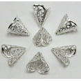 thumbnail image 2 of U8MO 100 Silver Filigree Flower Cone Shape End Beads Cap 16X11mm Jewelry Finding, 2 of 9